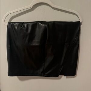 Amazon Leather Skirt - Black